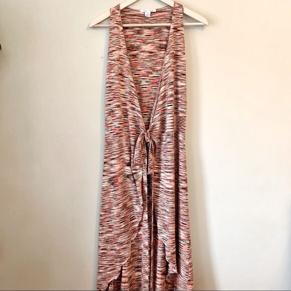 Alice + Olivia Space Dyed Midi Wrap Vest - Picture 6 of 8